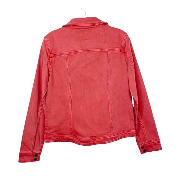Stitch Fix l Liverpool Bradford Moto Denim Jacket in Coral Fins, Small - Picture 8 of 12